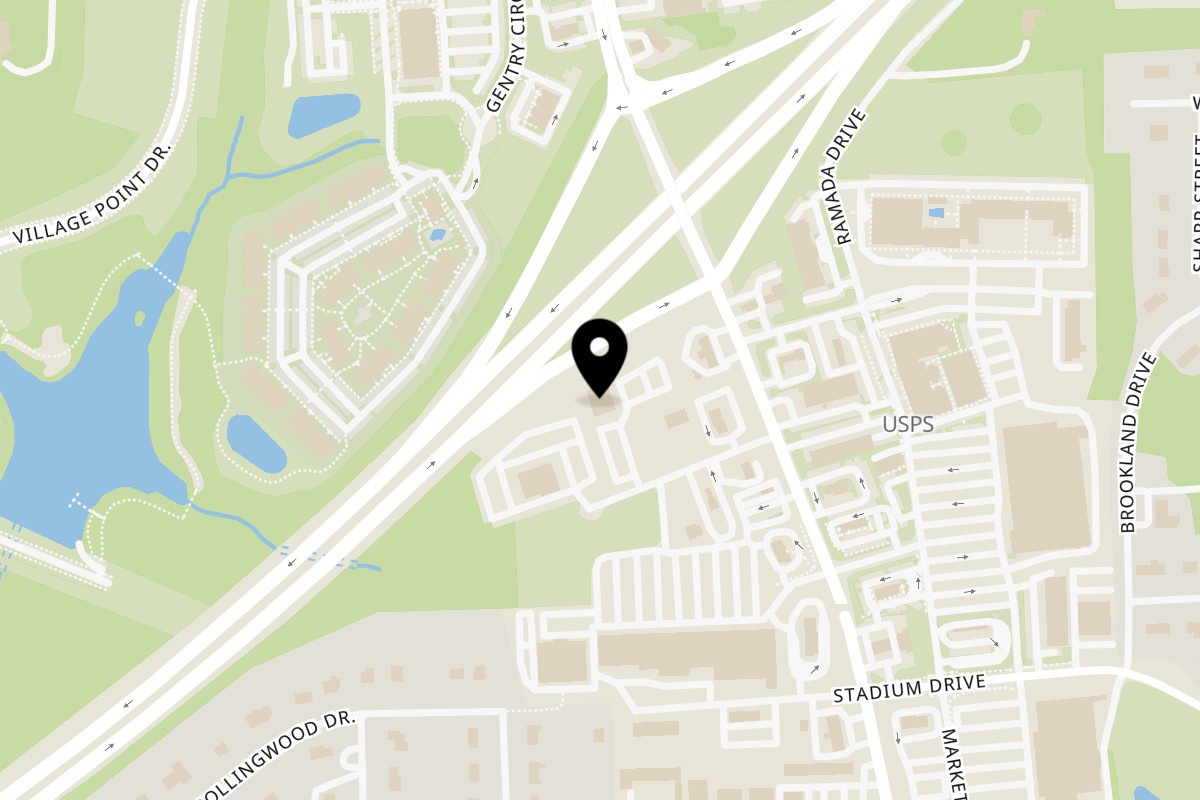 Map showing the location of Cozumel Seafood & Mexican Kitchen on 6412 Sessions Ct in Clemmons